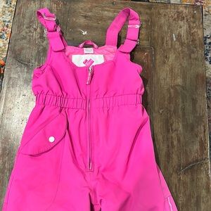 Obermeyer Girls Snoverall Ski Pants Pink Powder size 5